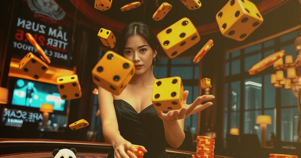 โถงคาสิโนหินอ่อนใต้แชนเดอเลียร์ของ DIOR678